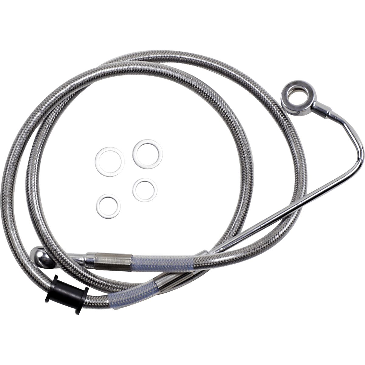 DRAG SPECIALTIES Brake Line +6" Stainless Steel '15-'17 Softail