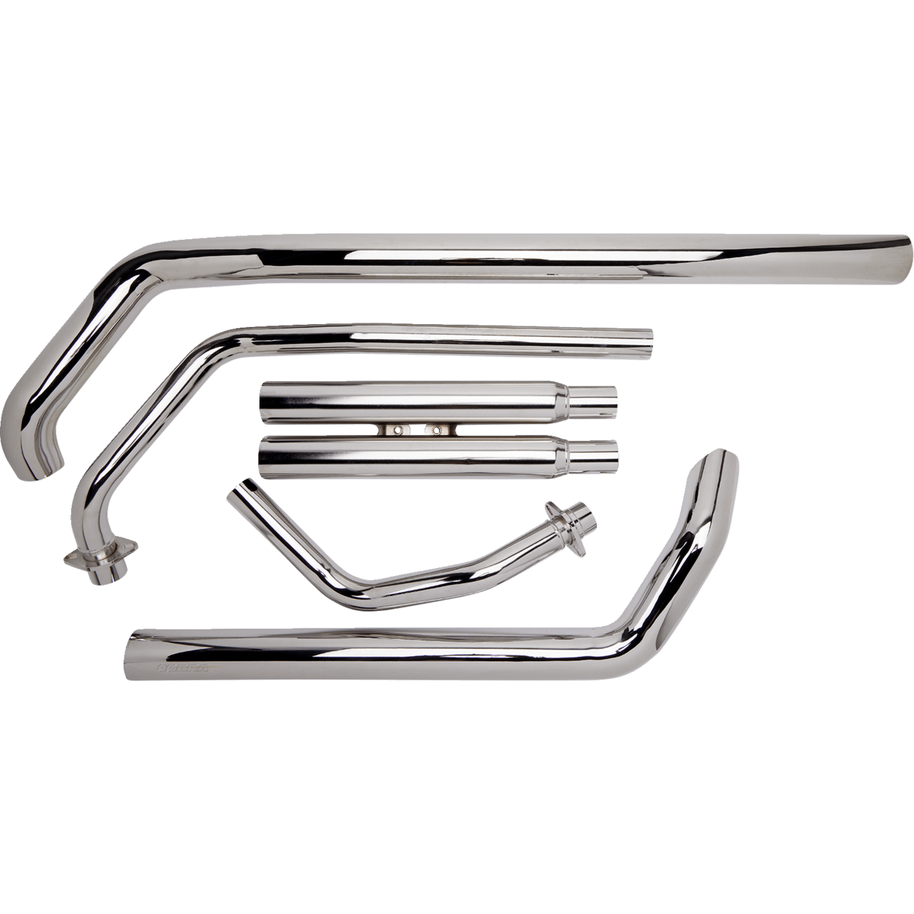 COBRA Streetrod Straight Cut Exhaust System Chrome 1721T