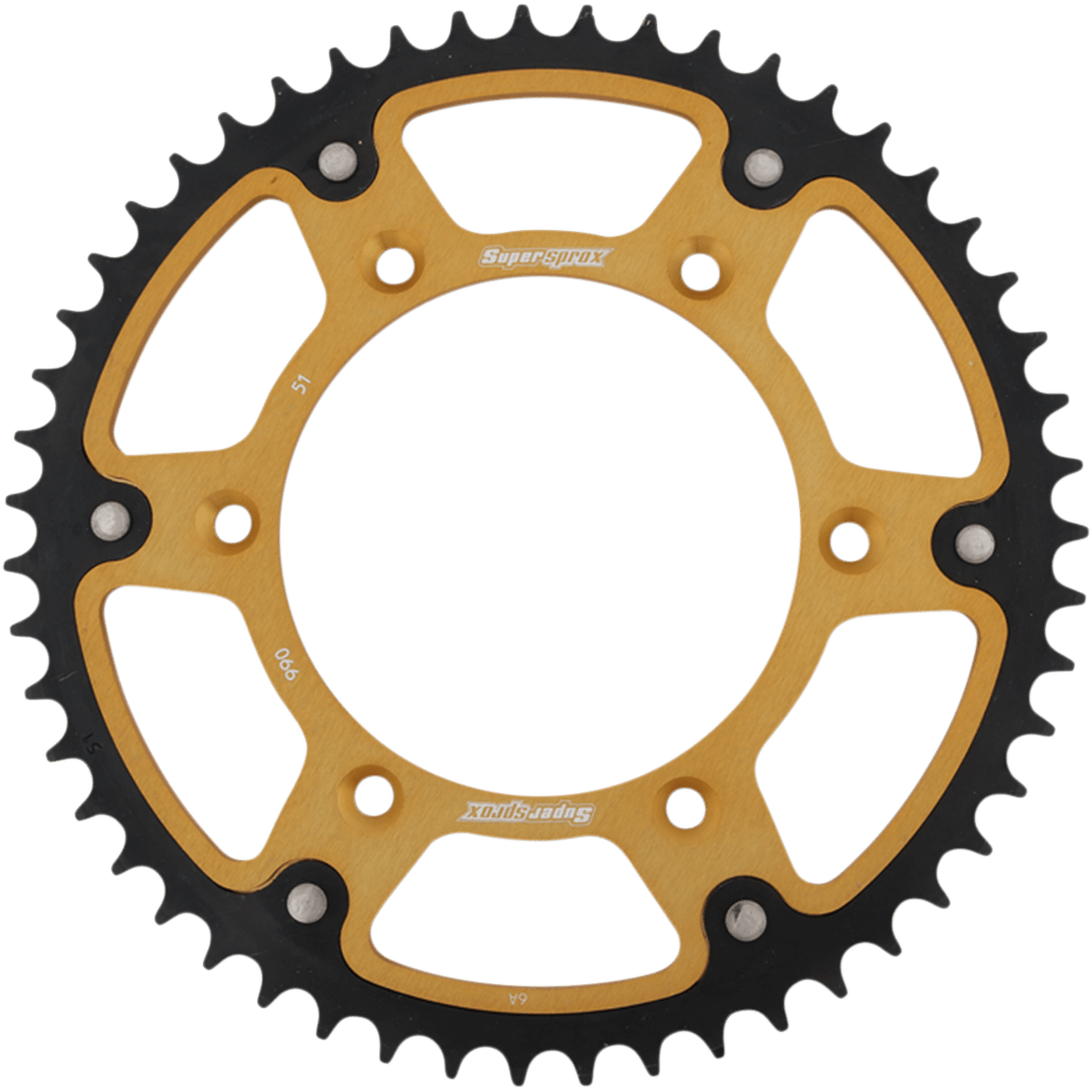 SUPERSPROX Stealth Rear Sprocket 51 Tooth Gold Husaberg/Husqvarna/KTM RST99051GLD