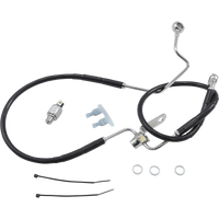 DRAG SPECIALTIES Brake Line Rear Black +3" ABS