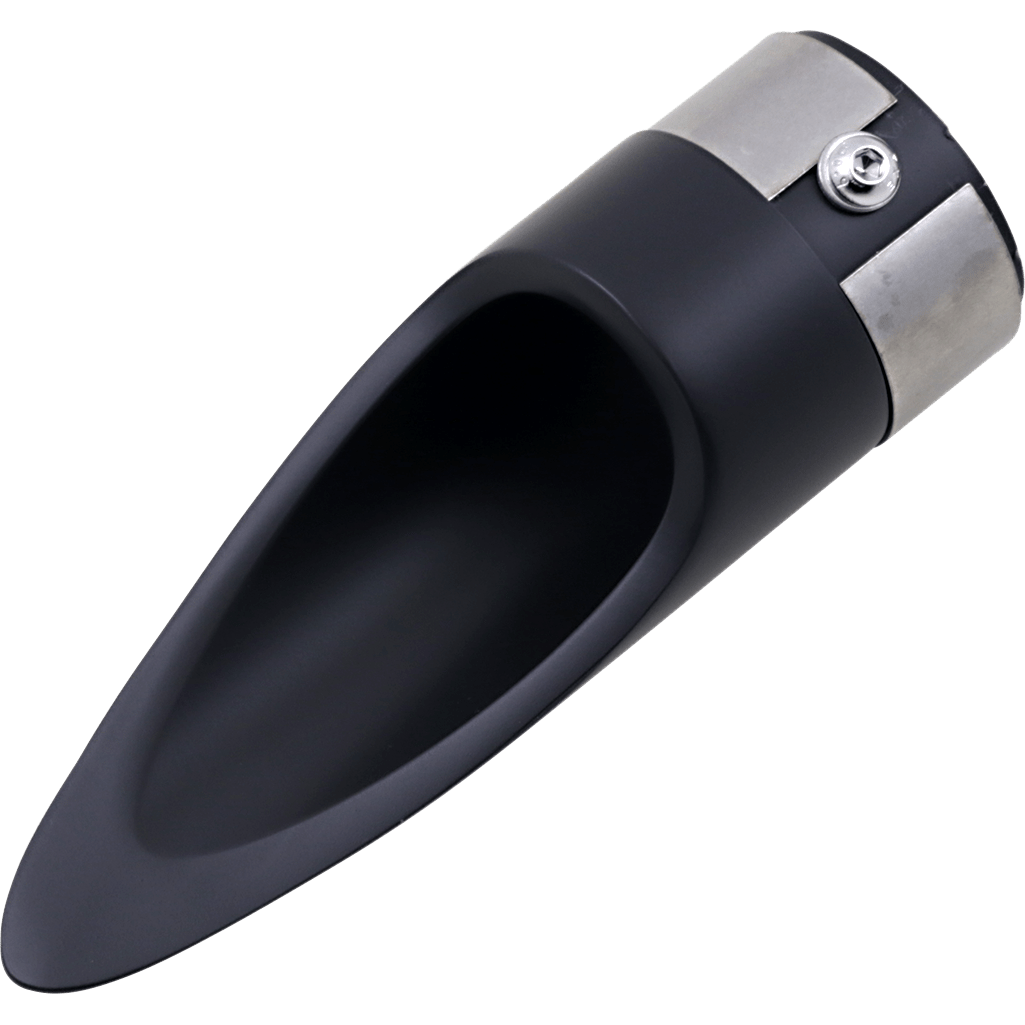 BARON Family Jewel Exhaust Tip Black Scalloped BA110001B