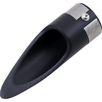 BARON Family Jewel Exhaust Tip Black Scalloped BA110001B