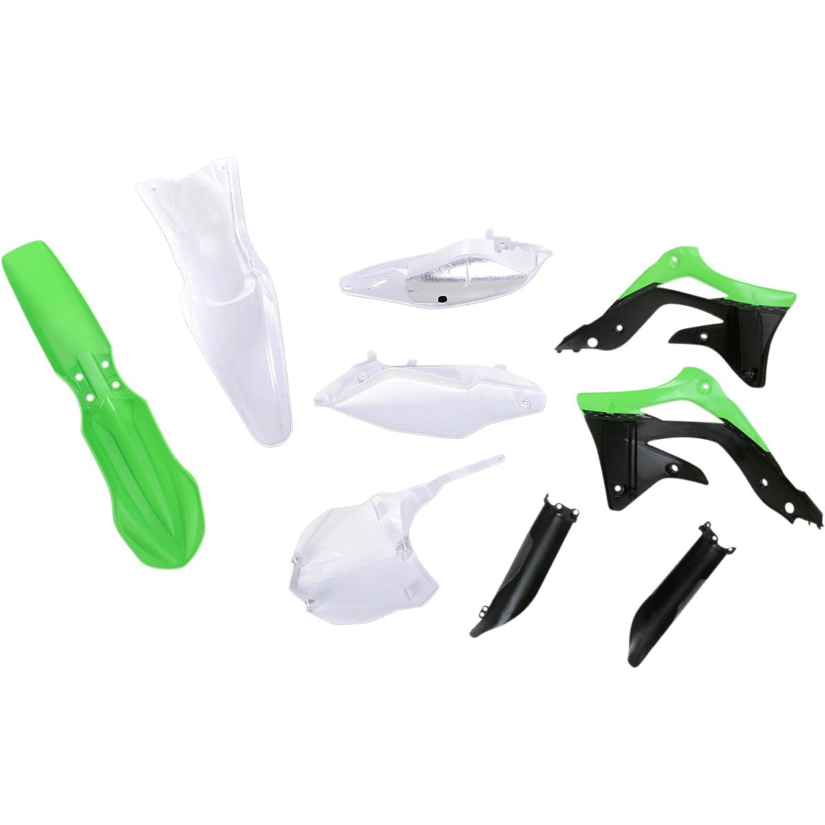 ACERBIS Full Replacement Body Kit OEM '13 White/Black/Green 2314203914