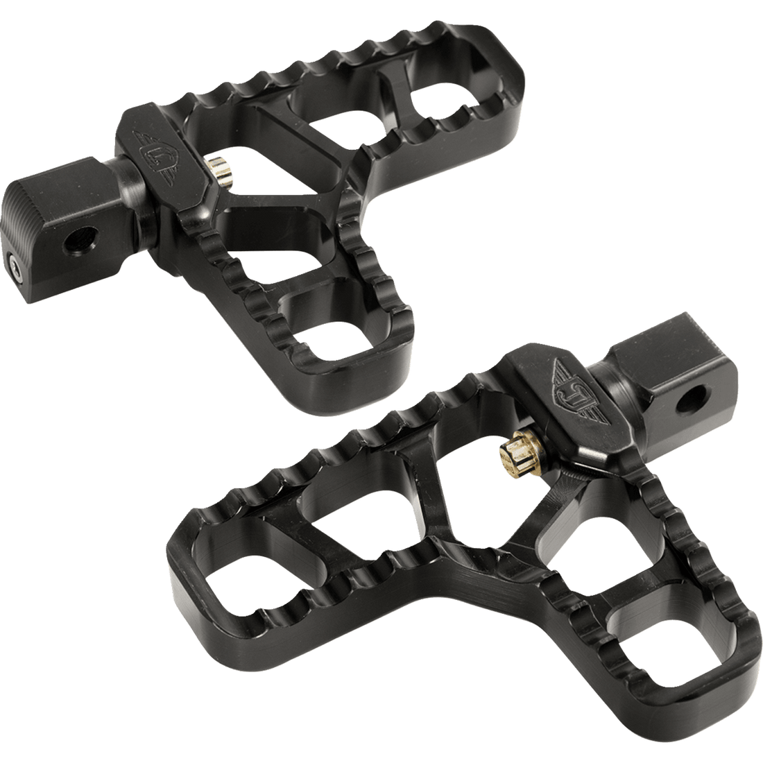 JOKER MACHINE Serrated Heel Pegs Black Indian 08628B