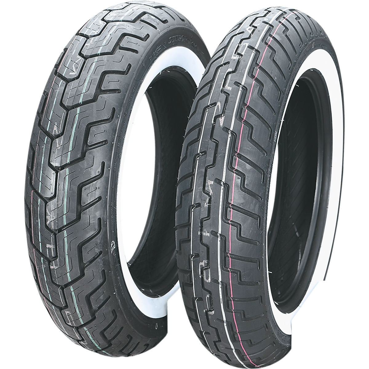 DUNLOP Tire D404 Rear 150/90-15 Wide Whitewall 74H 45605050