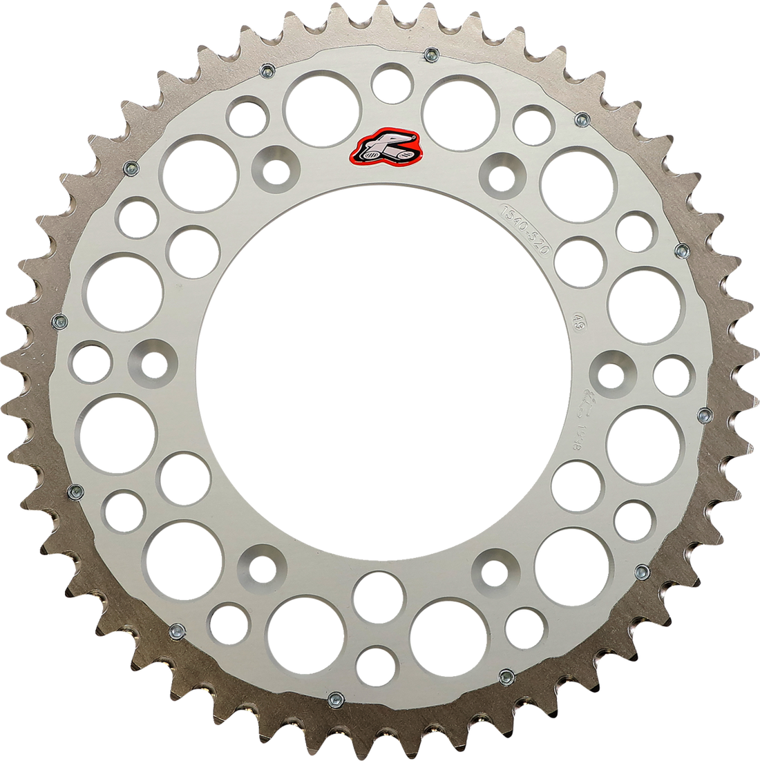 RENTHAL Twinring™ Rear Sprocket 49 Tooth Silver 154052049GPSI