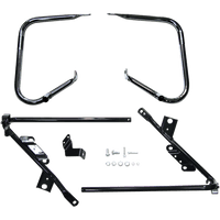 DRAG SPECIALTIES Saddlebag Support Brackets Black FL '09-'13