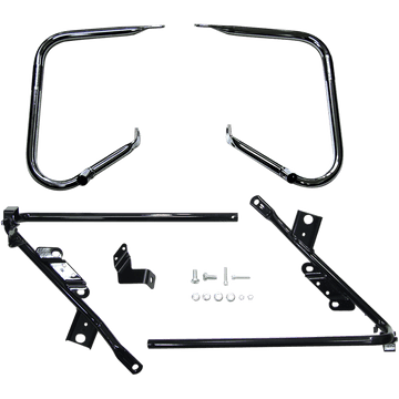 DRAG SPECIALTIES Saddlebag Support Brackets Black FL '09-'13