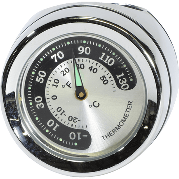 DRAG SPECIALTIES Handlebar Mount Thermometer Chrome For 1" Bar