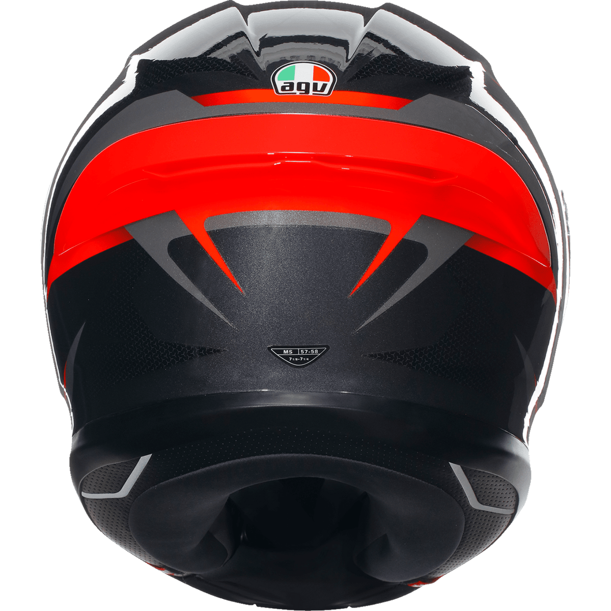 AGV K6 S Helmet Slashcut Black/Gray/Red Small