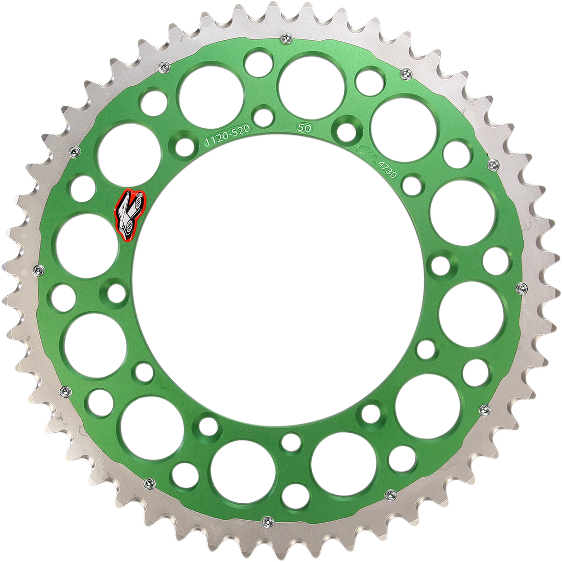 RENTHAL Twinring™ Rear Sprocket 50 Tooth Green 112052050GPGN