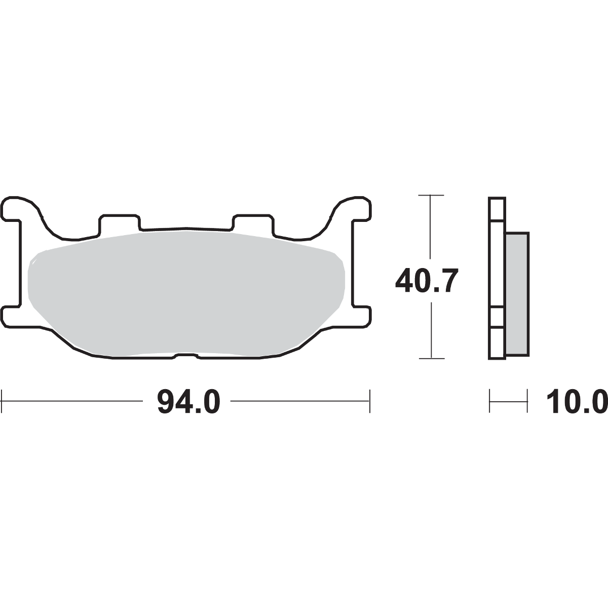 SBS HS Brake Pads Yamaha 691HS