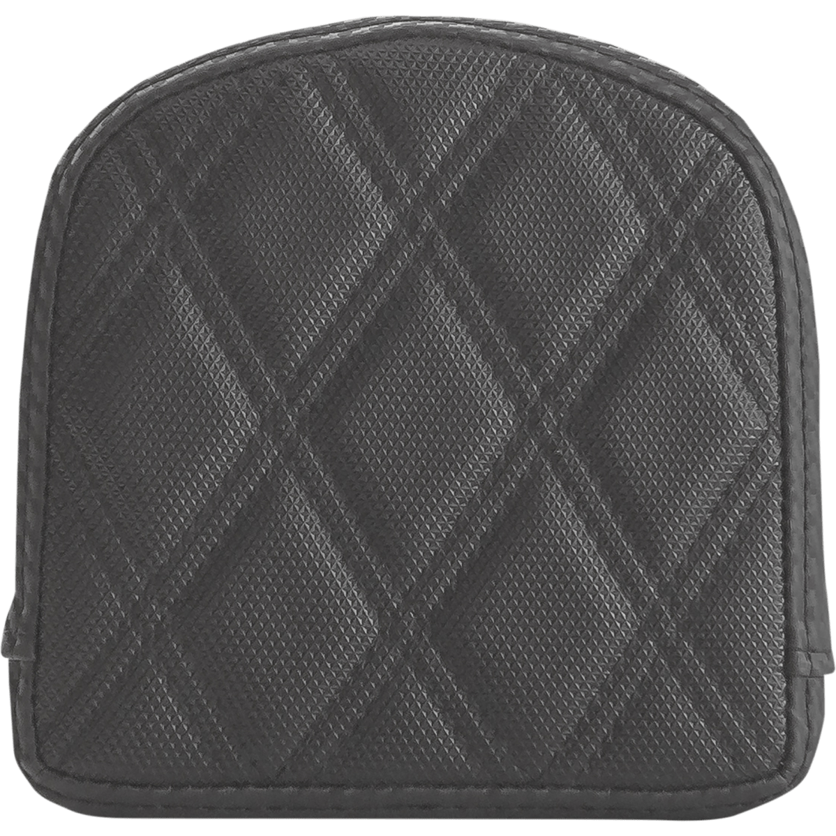 SADDLEMEN Sissy Bar Pad Lattice Stitched Black 0408SDC