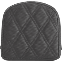 SADDLEMEN Sissy Bar Pad Lattice Stitched Black 0408SDC