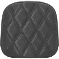 SADDLEMEN Sissy Bar Pad Lattice Stitched Black 0407SDC