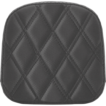 SADDLEMEN Sissy Bar Pad Lattice Stitched Black 0407SDC