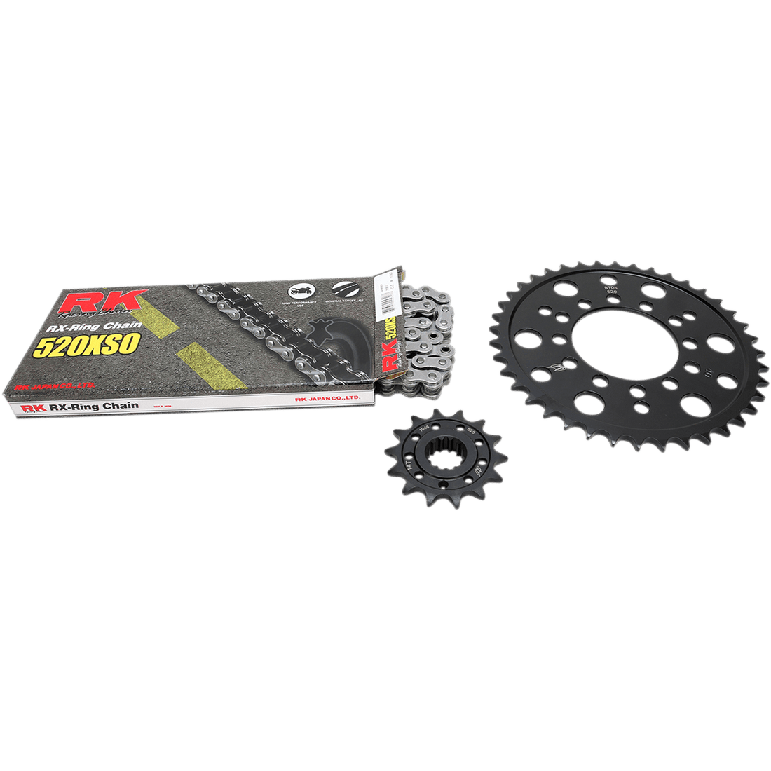 RK Chain Kit Natural Kawasaki ZX-6R '98-'08 ZZR600/ZX-6RR '03-'04 2068980E