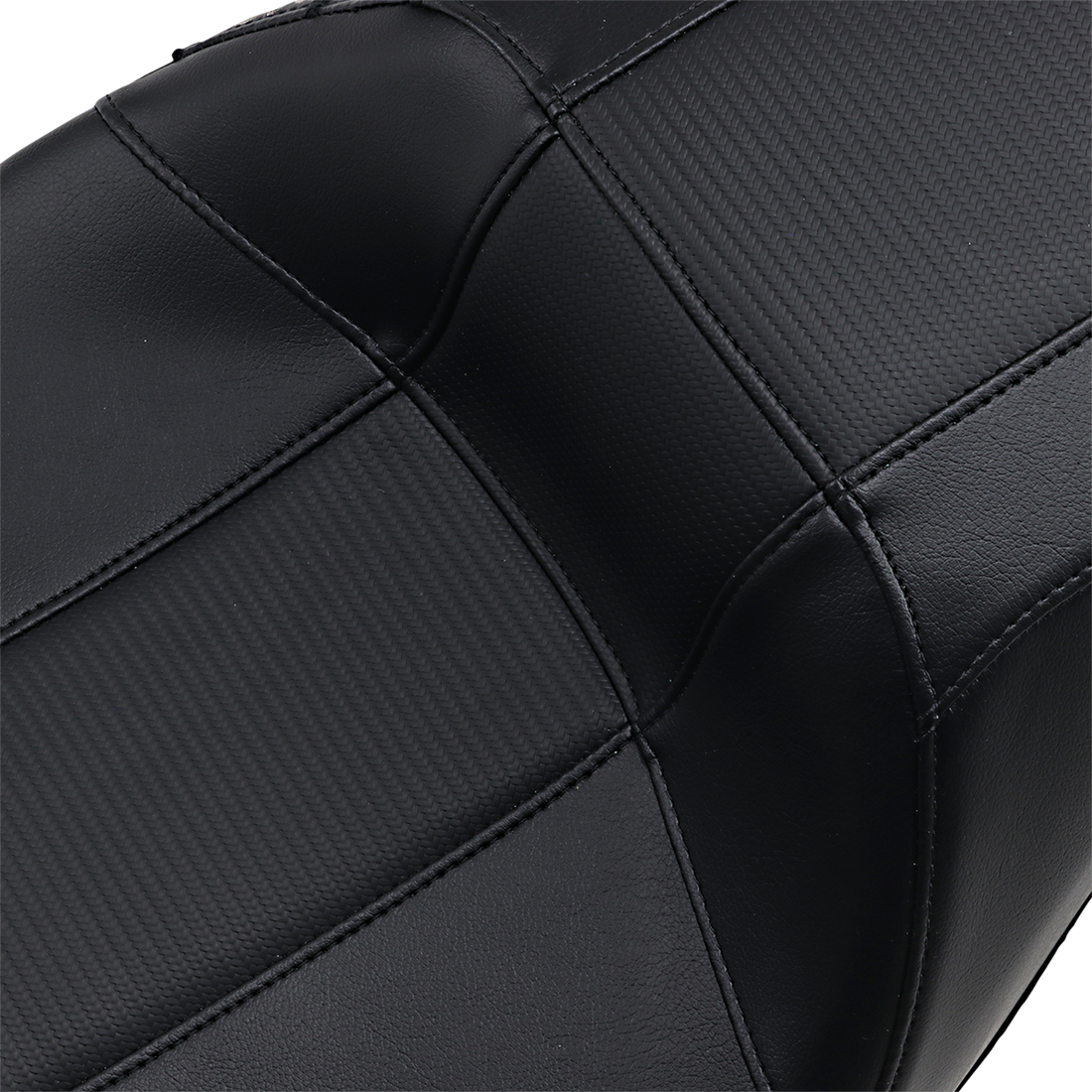 LE PERA Outcast GT-2 Seat 2-Up w/o Backrest Black Carbon Fiber Inlay FL '08-'23 LK997GT3