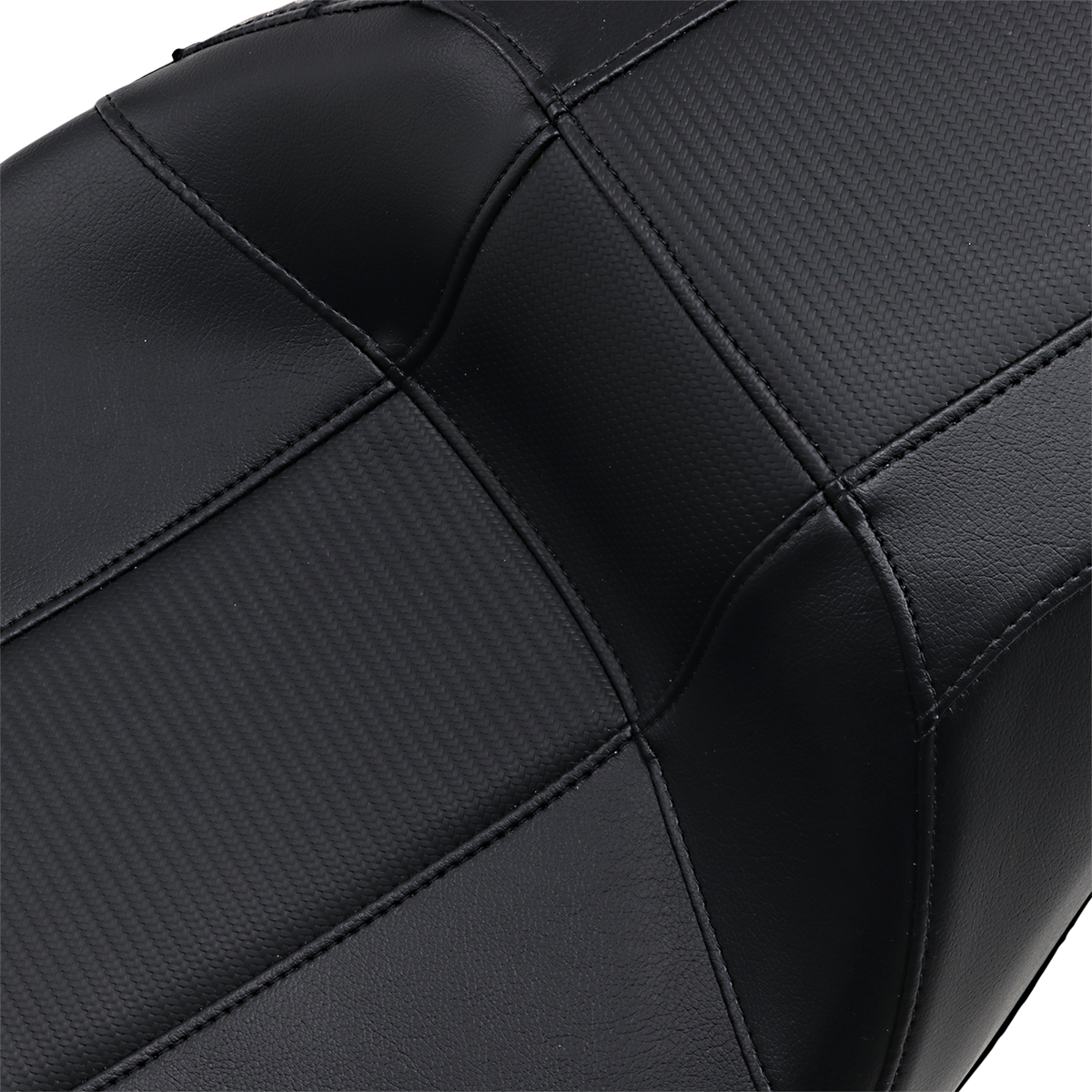 LE PERA Outcast GT-2 Seat 2-Up w/o Backrest Black Carbon Fiber Inlay FL '08-'23 LK997GT3