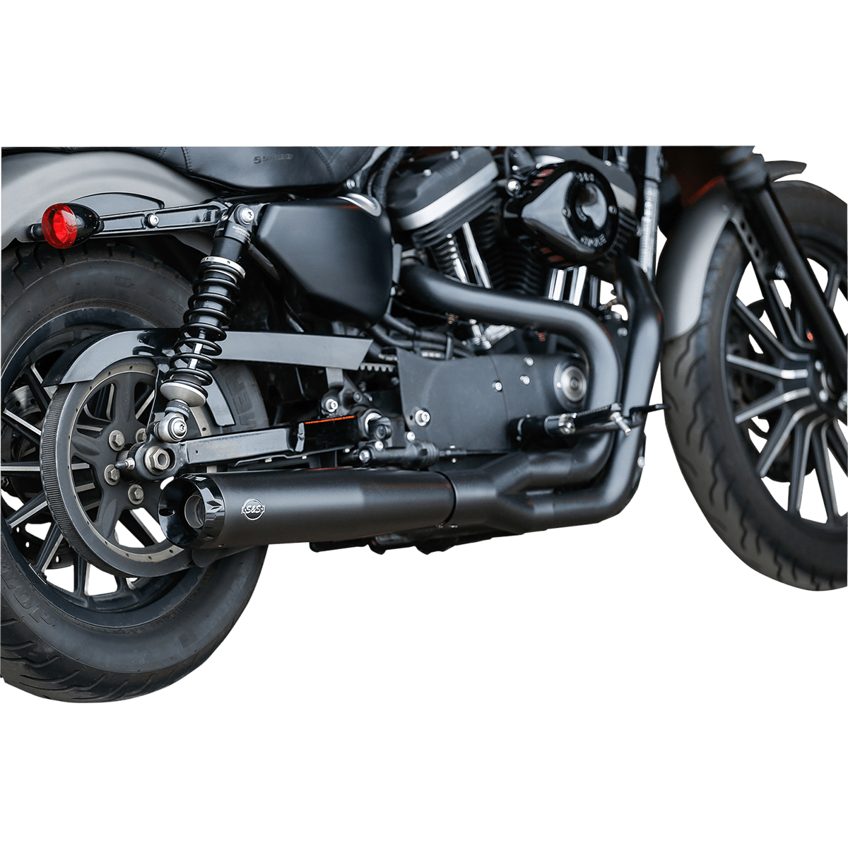 S&S CYCLE 2:1 Black Exhaust for '07-'13 XL 5500951