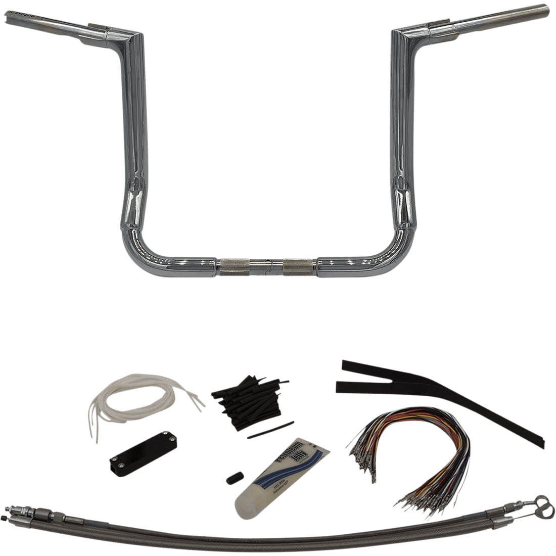 FAT BAGGERS INC. Handlebar Kit Flat Top 14" Chrome 609114