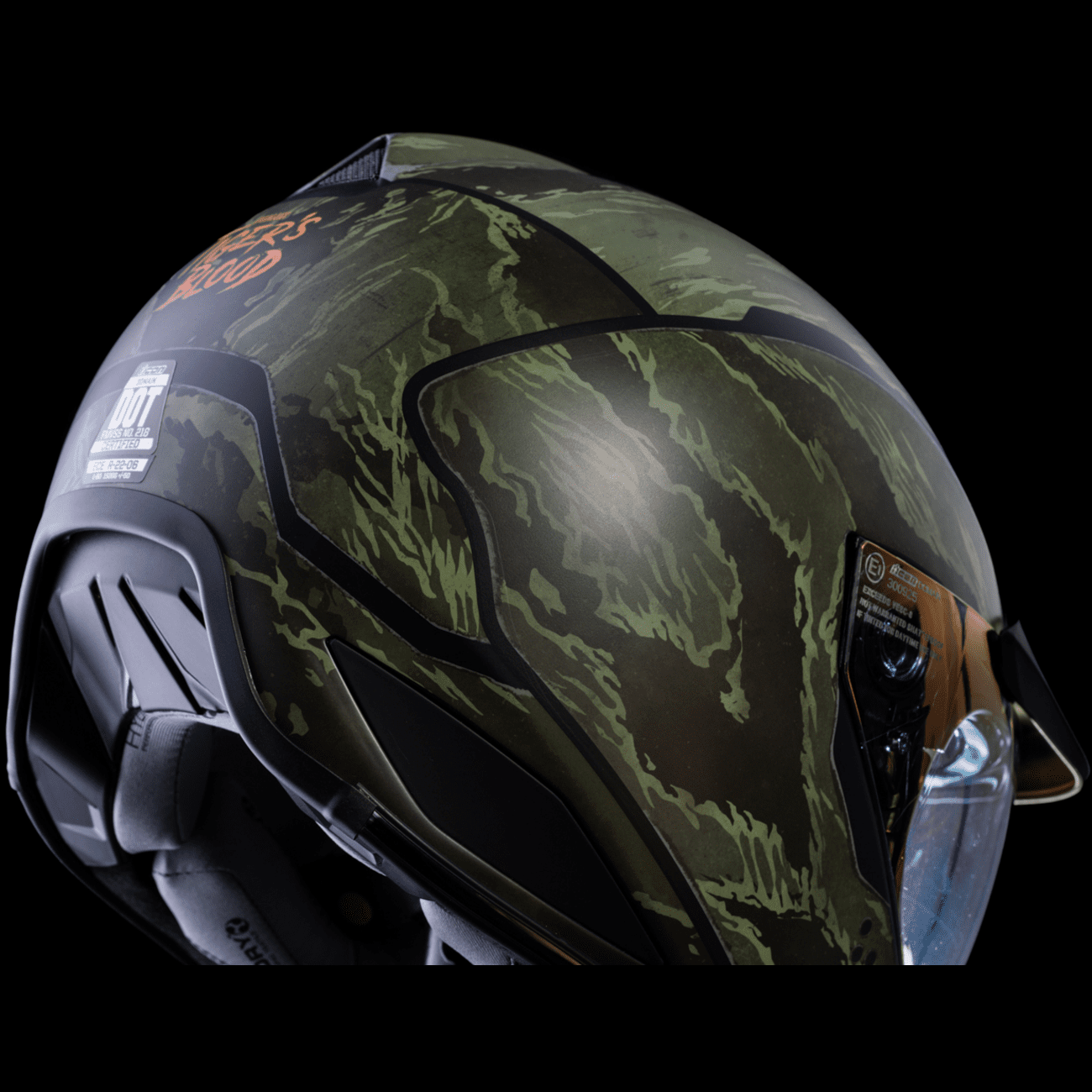 ICON Domain™ Helmet Tiger's Blood Green XS