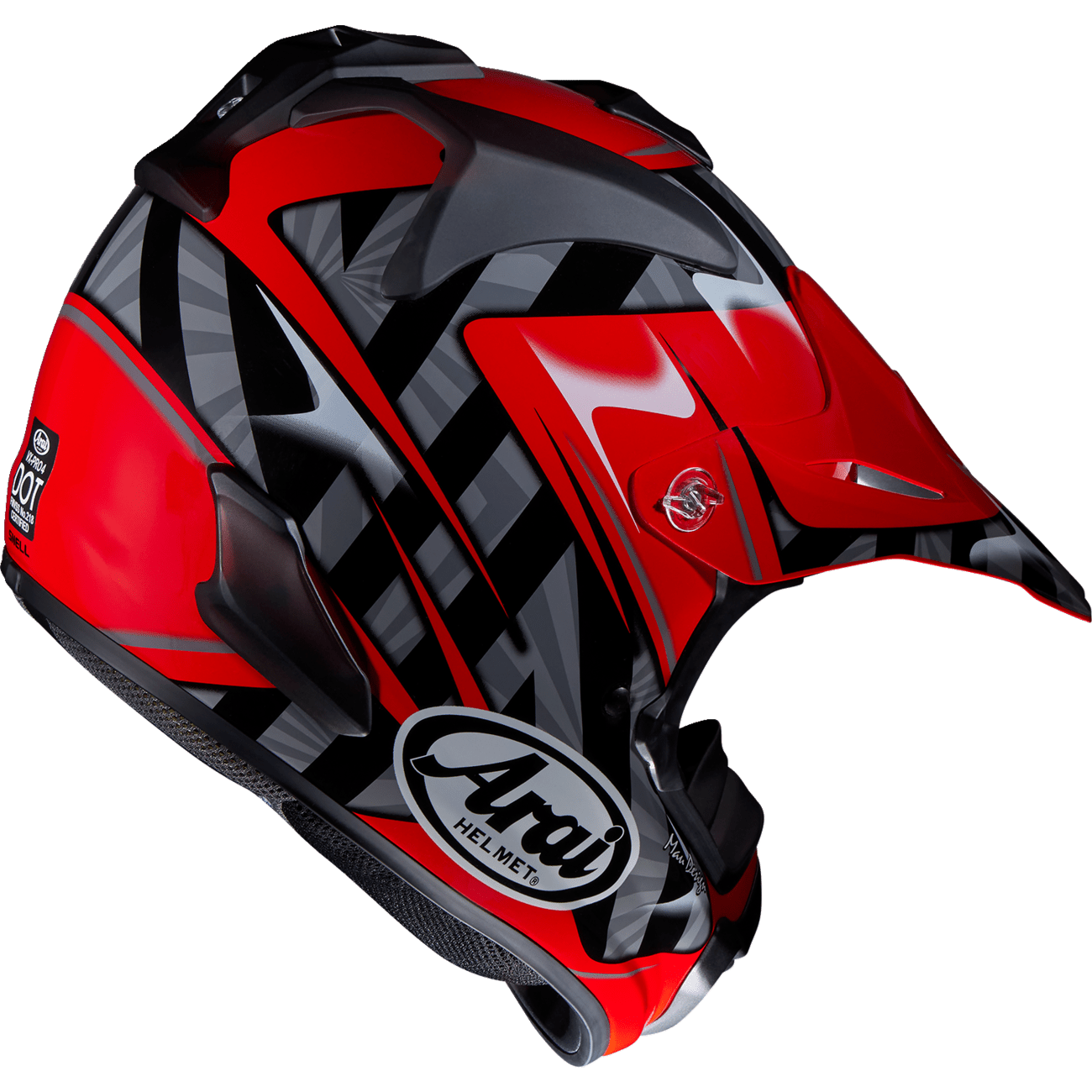 ARAI HELMETS VX-Pro4 Helmet Scoop Red Small