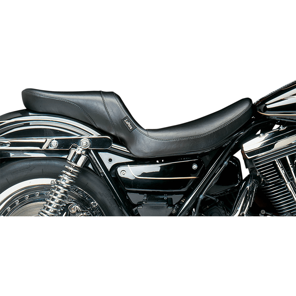 LE PERA Daytona 2-Up Seat Without Backrest Smooth Black FXR L547S