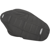 SDG 6-Ribbed Seat Cover Black Ribs/Black Top/Black Sides