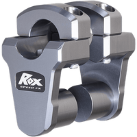 ROX SPEED FX Risers Pivoting 2" Oversized Handlebars Gray