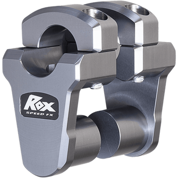 ROX SPEED FX Risers Pivoting 2" Oversized Handlebars Gray