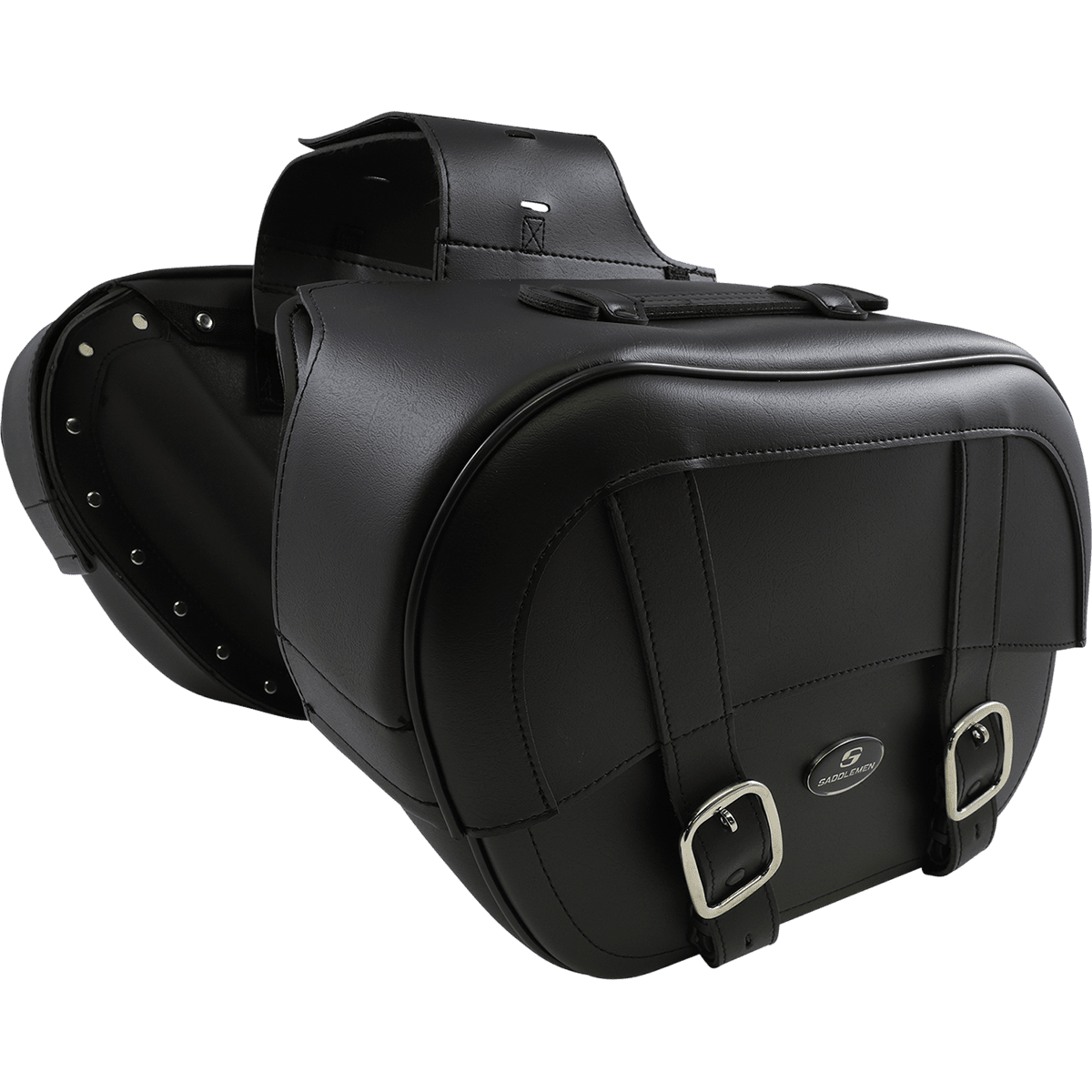 SADDLEMEN Drifter Saddlebags with Shock Cutaway Black 35010576