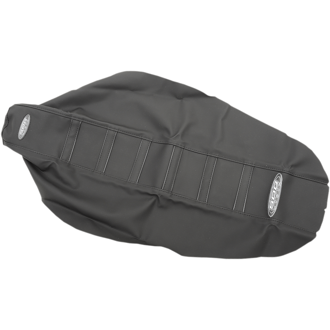 SDG 6-Ribbed Seat Cover Black Ribs/Black Top/Black Sides