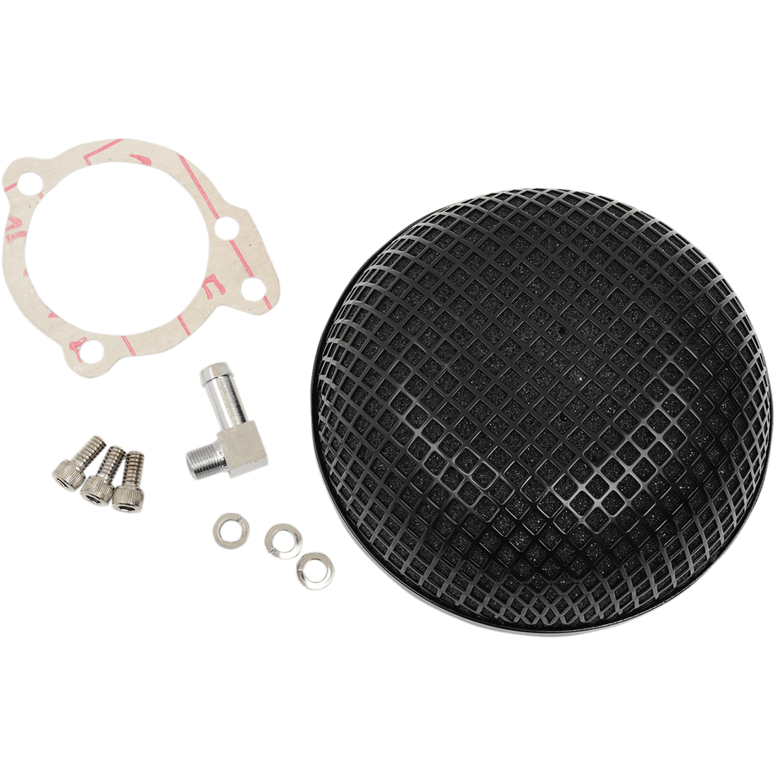 DRAG SPECIALTIES "Bob" Retro-Style Air Cleaner Kit Black