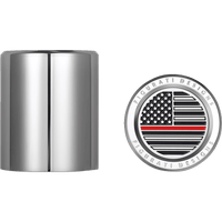 FIGURATI DESIGNS Docking Hardware Covers American Flag Red Line Short Stainless Steel FD73DC2530SS