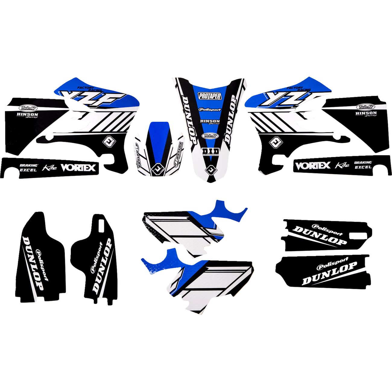 FLU DESIGNS INC. PTS 6 Graphic Kit YZ 250F/450F 31190