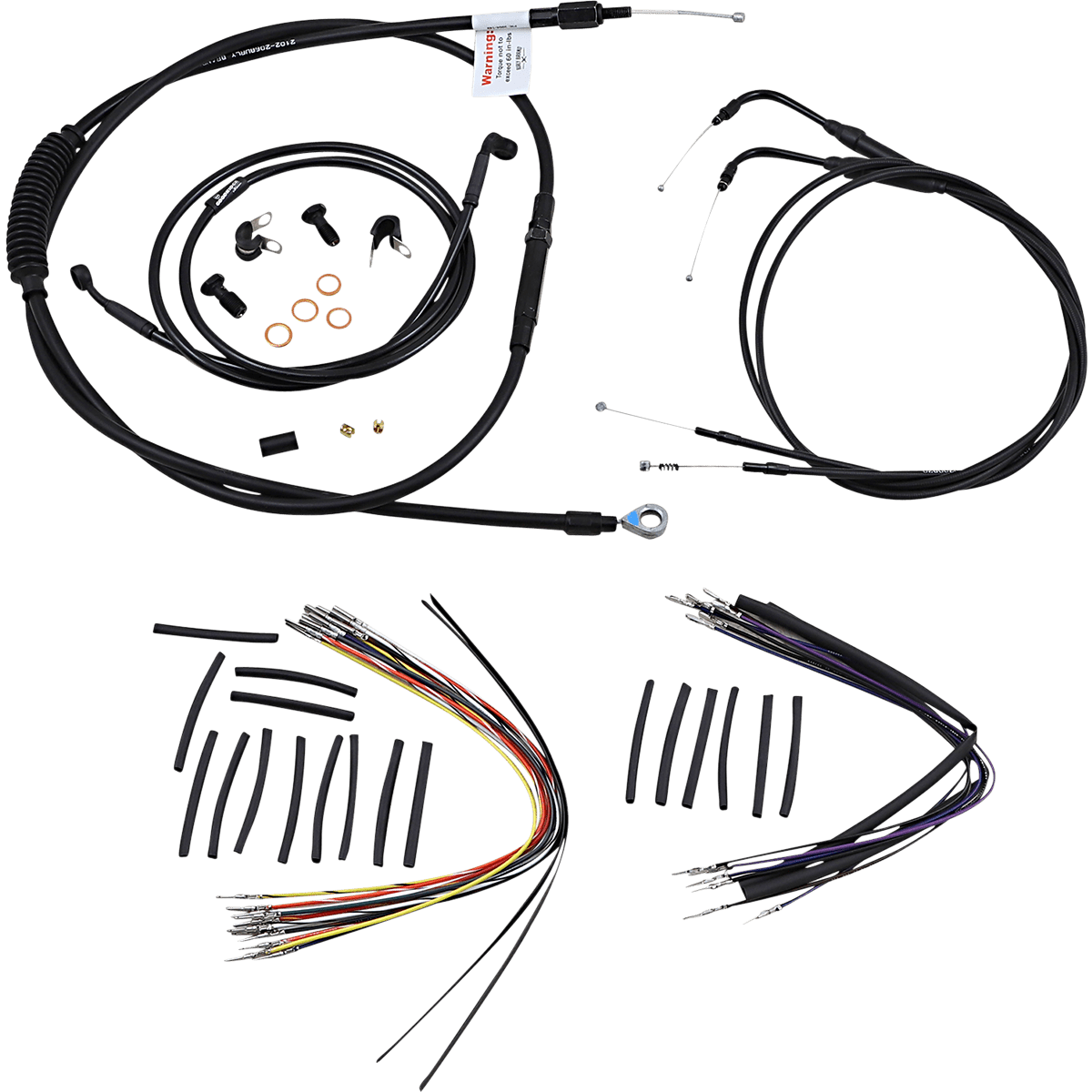 BURLY BRAND Control Kit 14" Ape Hanger Handlebars B301011