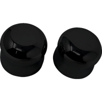 COVINGTONS Axle Cap Front Smooth Black C0007B