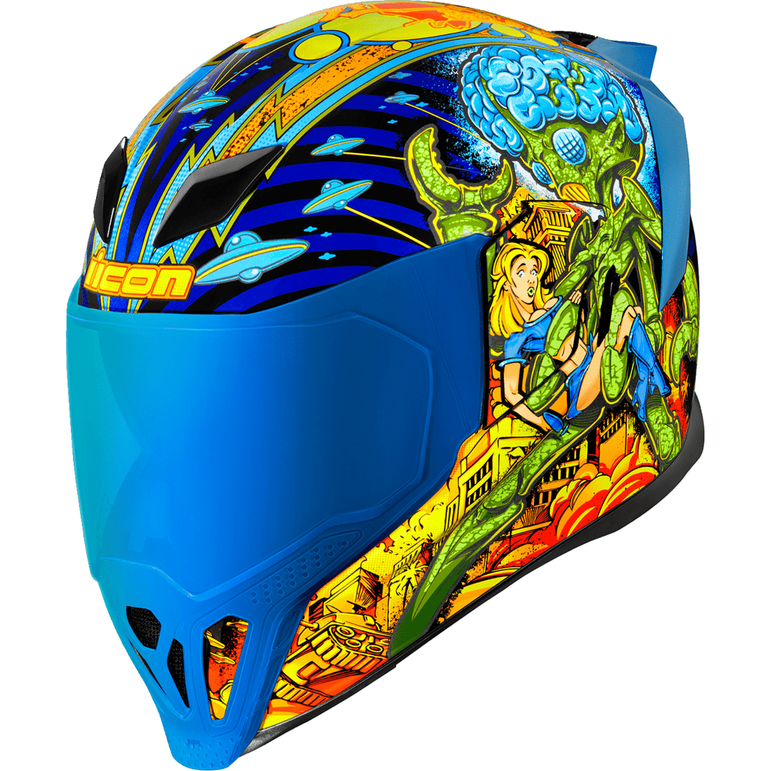 ICON Airflite™ Helmet Bugoid Blitz Blue Large