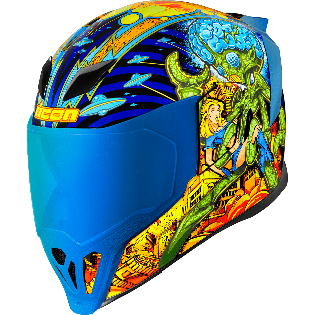 ICON Airflite™ Helmet Bugoid Blitz Blue Small