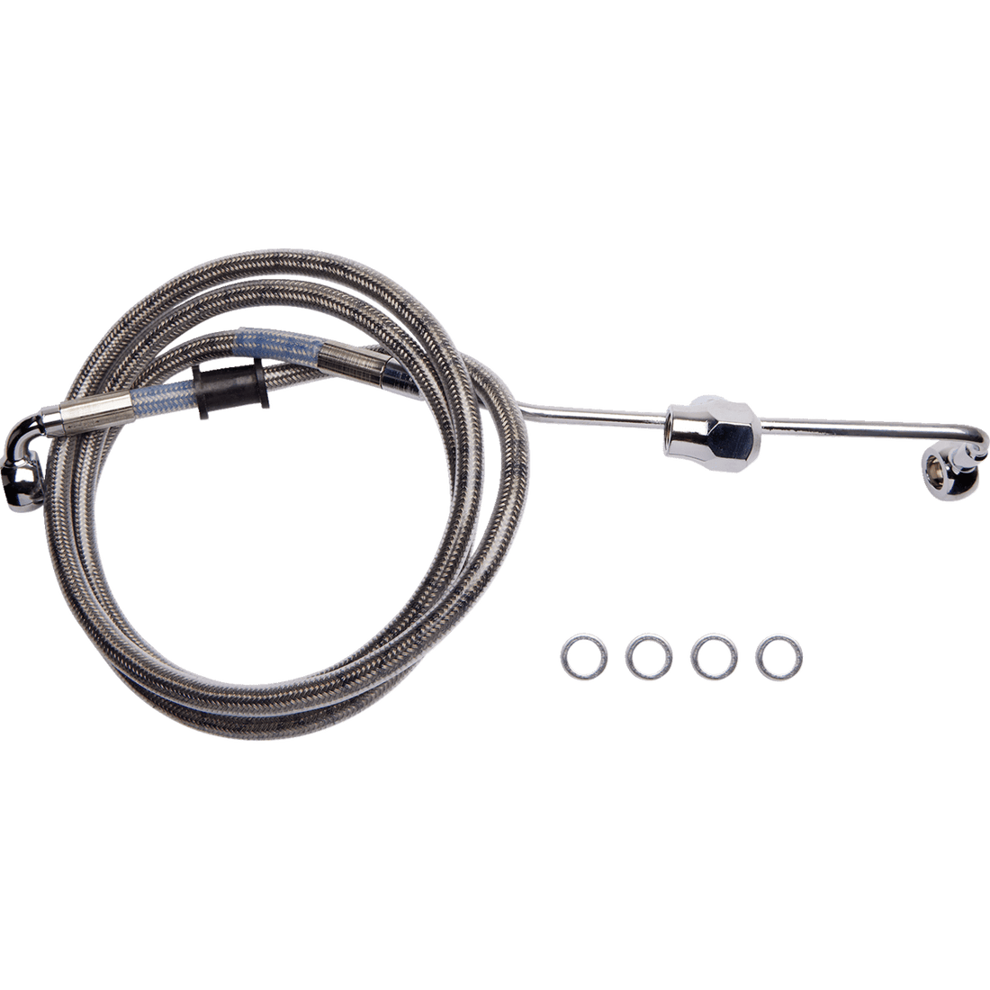 DRAG SPECIALTIES Brake Line Rear Non-ABS Stainless Steel