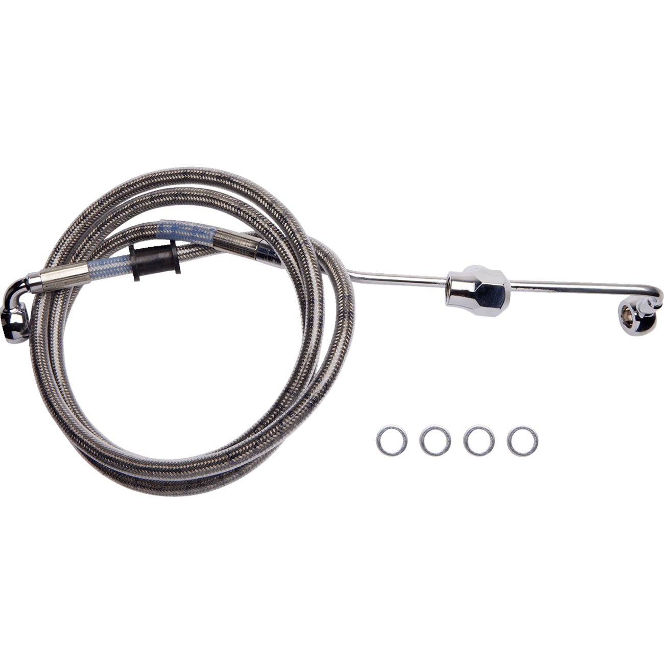 DRAG SPECIALTIES Brake Line Rear Non-ABS Stainless Steel