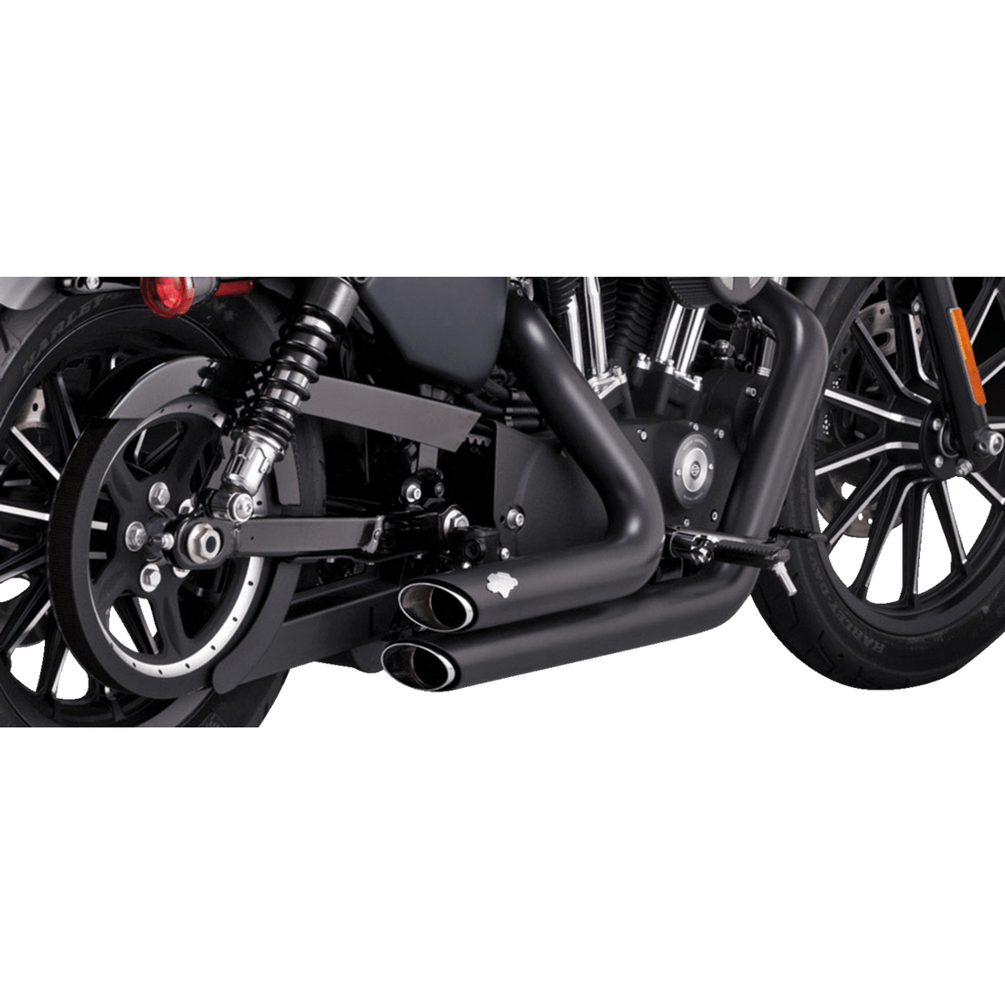 VANCE & HINES Shortshots Staggered Exhaust System Black 47329