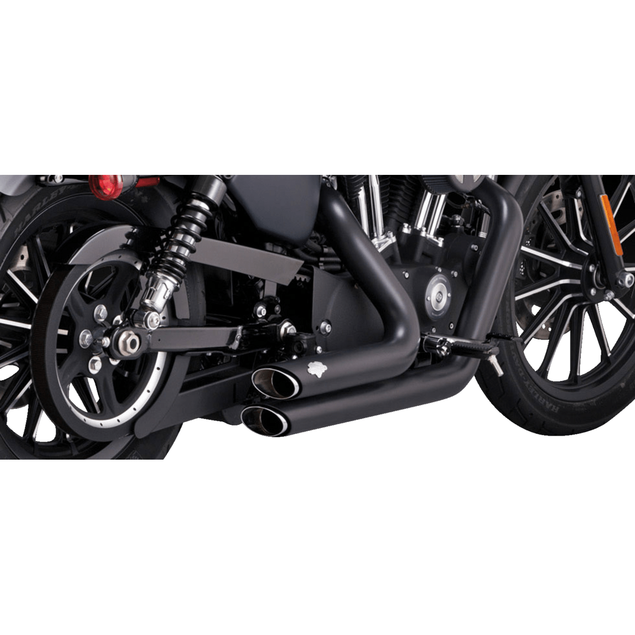 VANCE & HINES Shortshots Staggered Exhaust System Black 47329