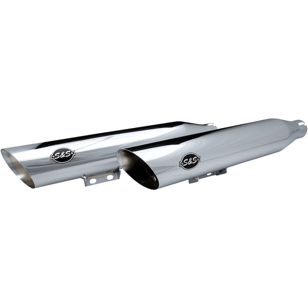 S&S CYCLE Slash Cut Mufflers 50 State Chrome 5500756B