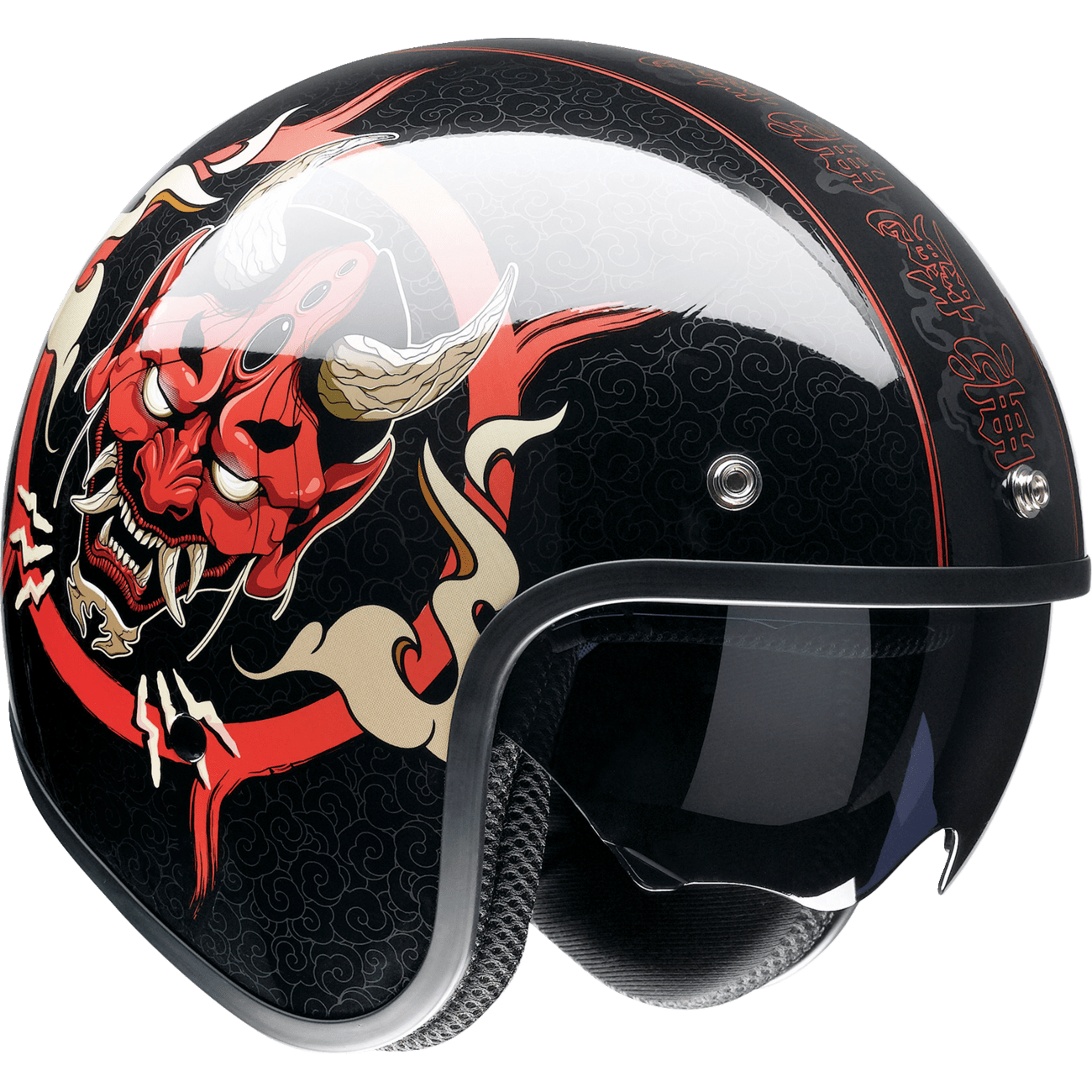 Z1R Saturn Helmet Devilish Gloss Black/Red XS