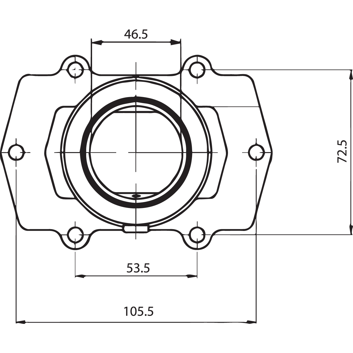 KIMPEX Carburetor Mounting Flange Arctic Cat