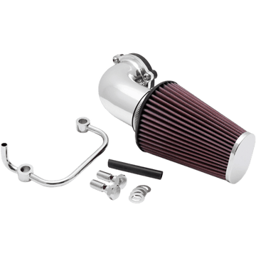 K & N Aircharger® Intake System with Mandrel-Bent Aluminum Intake Tube Kit Bright Chrome 571126P