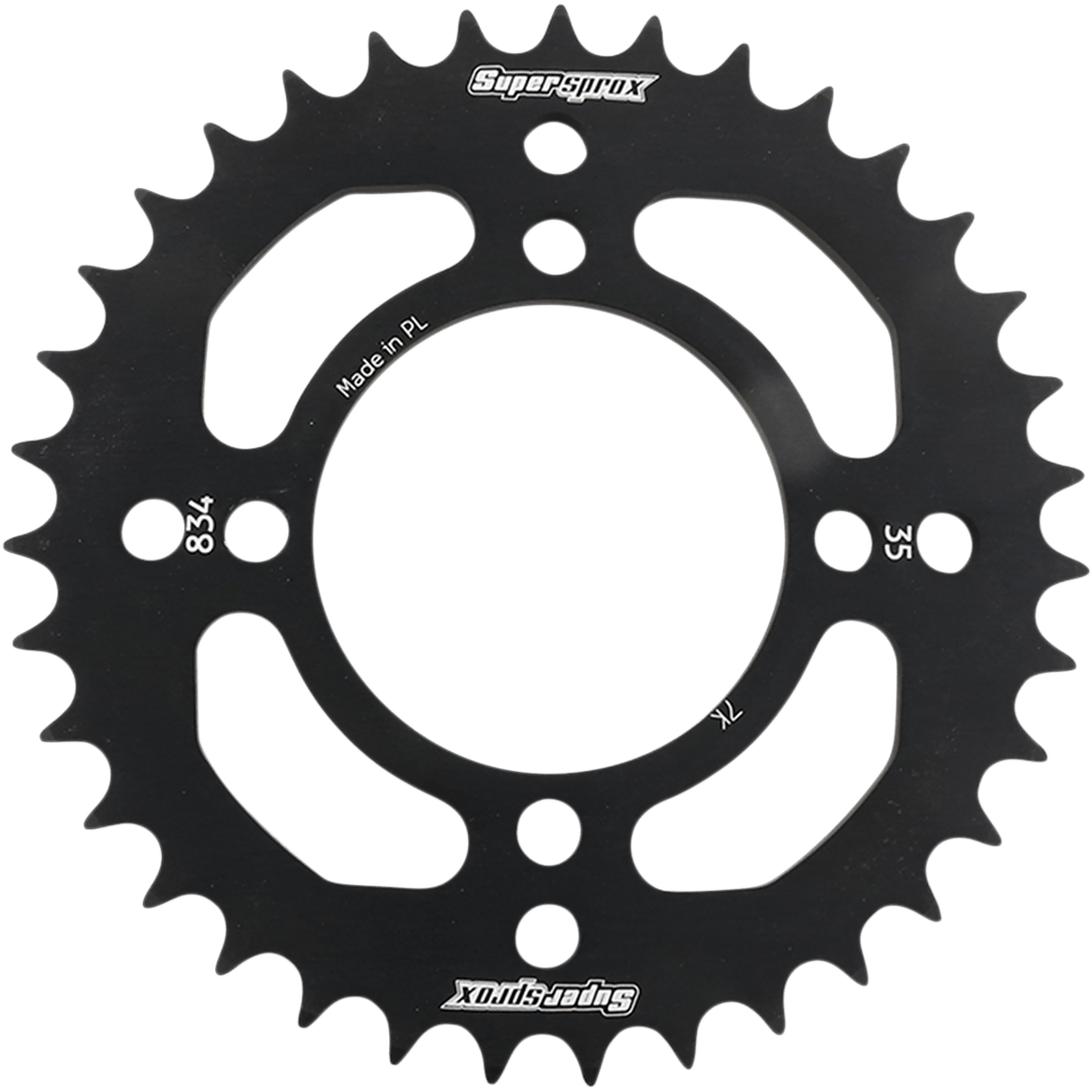 SUPERSPROX Rear Sprocket Black Yamaha 35 Tooth