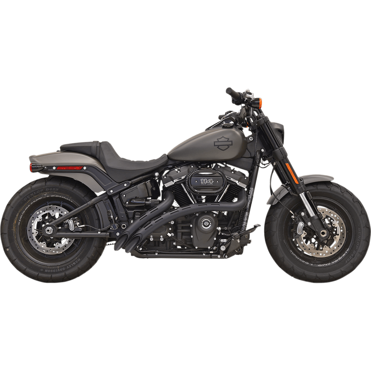 BASSANI XHAUST Sweeper Exhaust Black/Black 1S22FB